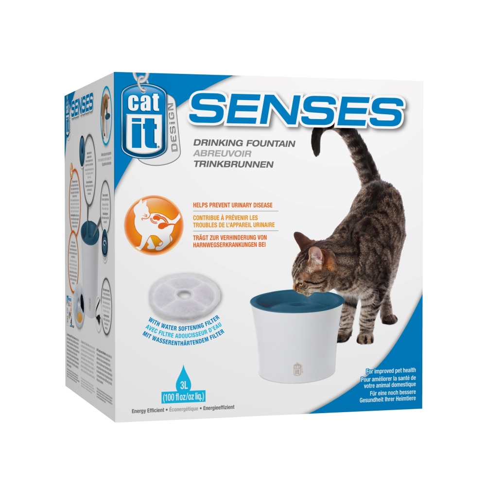 Catit Design Senses Drinking Fountain, 100-oz