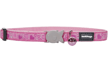 Red Dingo Breezy Love Cat Collar, Pink