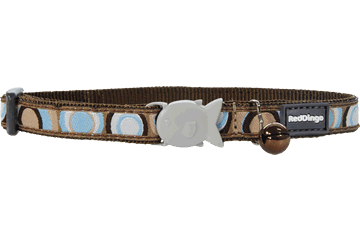 Red Dingo Circadelic Cat Collar, Brown