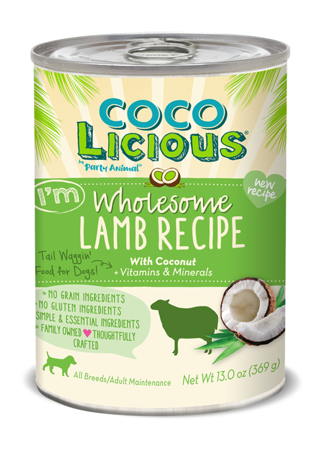 Party Animal CocoLicious I'm Wholesome Lamb Can Dog Food, 13-oz
