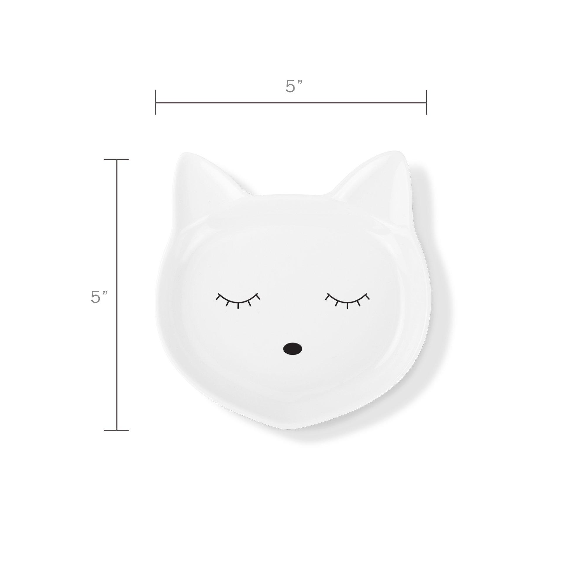 Pet Shop by Fringe Studio Cat Face Ceramic Saucer