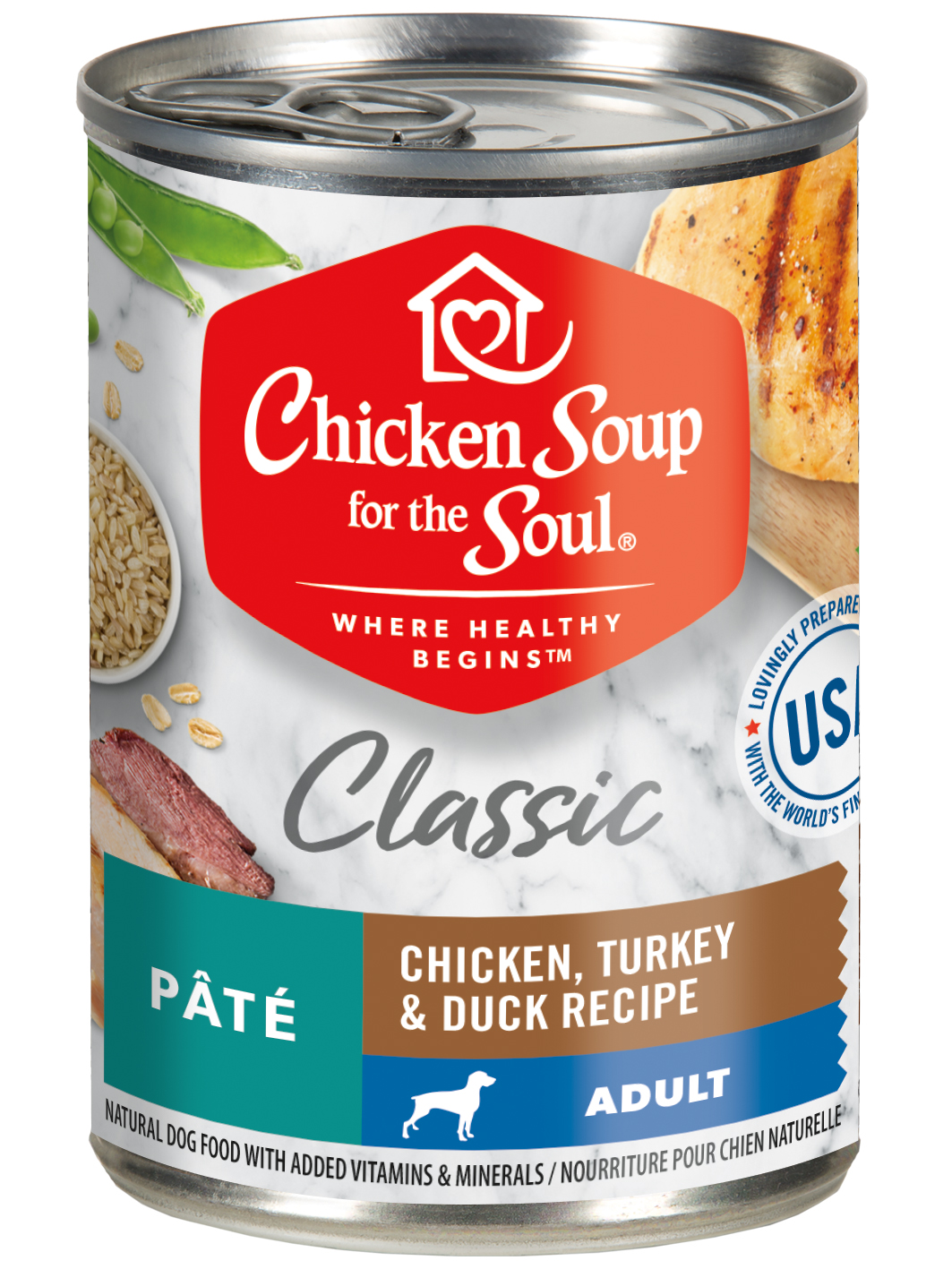 Chicken Soup Adult Dog Chicken, Turkey & Duck Pate, 13-oz