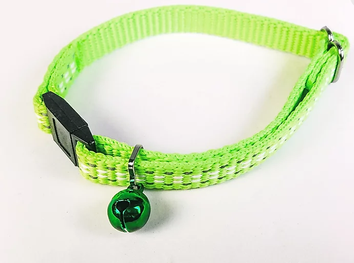 Goli Design BellaLuna Glow in the Dark Cat Collar, Green