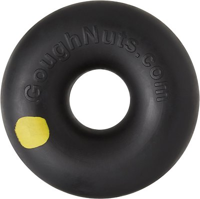 Goughnuts Ring Dog Toy, Black, Small