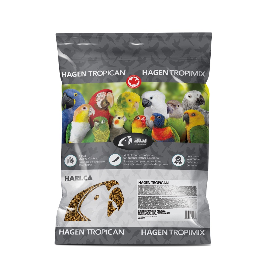 HARI Tropican High Performance Formula 4 mm Granules for Small Parrots, 25-lb