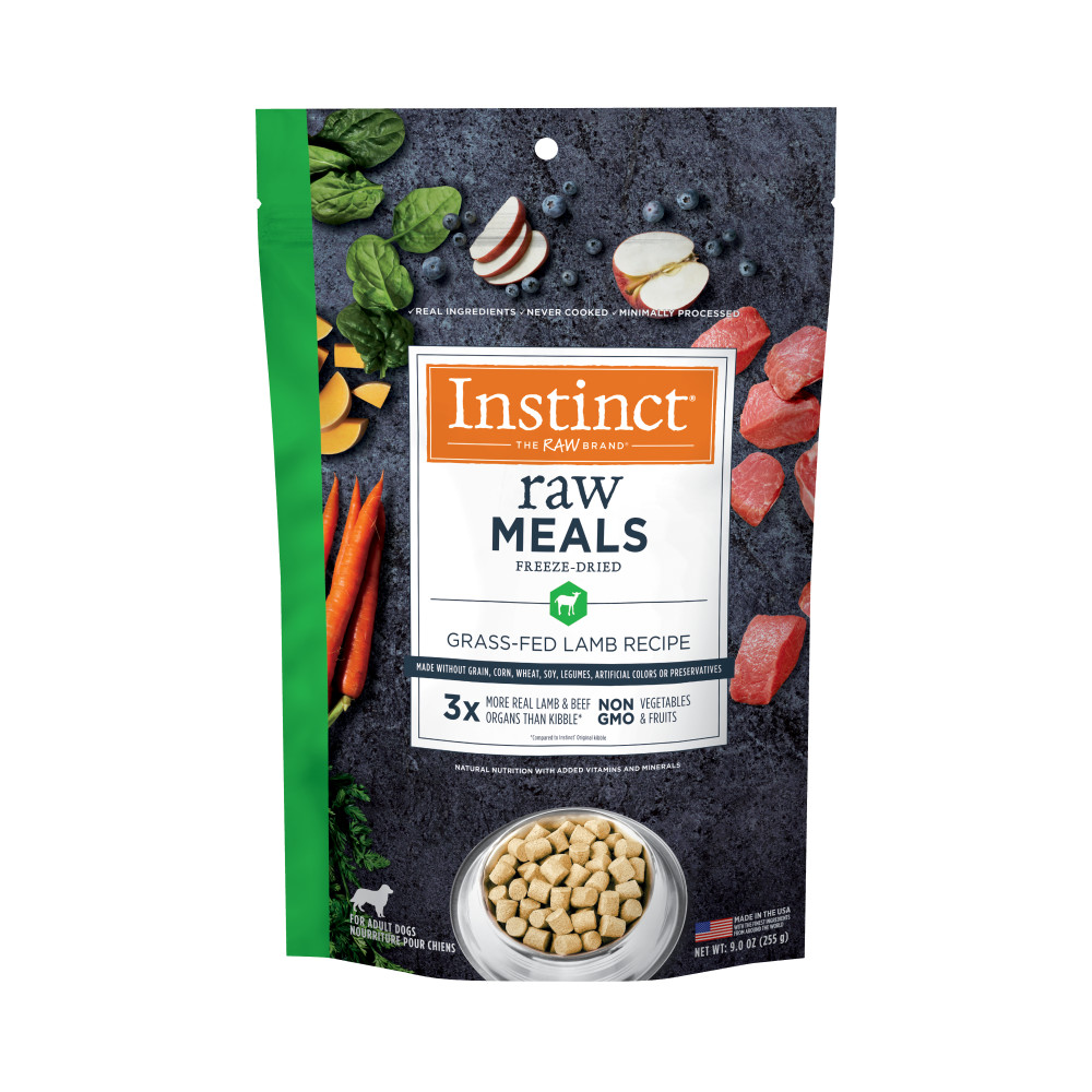 Instinct Raw Meals Grass-Fed Lamb Freeze-Dried Dog Food, 9-oz