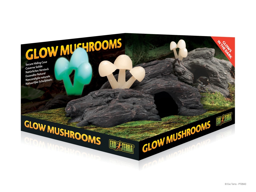 Exo Terra Glow Mushrooms Reptile Hiding Cave