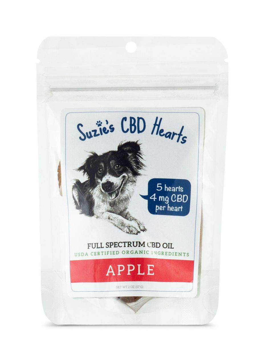 Suzie's C B D Treats for Dogs, Apple, 4mg, 2-oz (Size: 2-oz)
