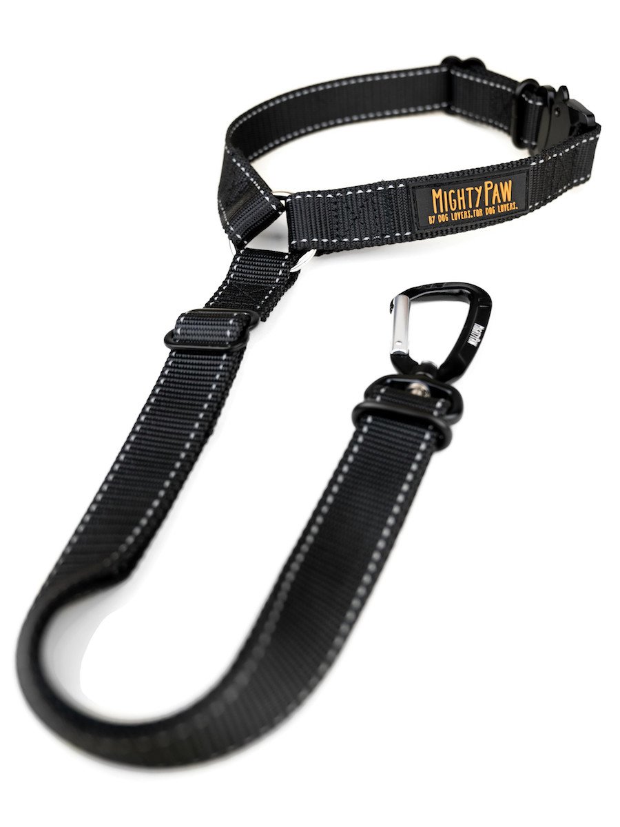 Mighty Paw Headrest Dog Seat Belt, Black