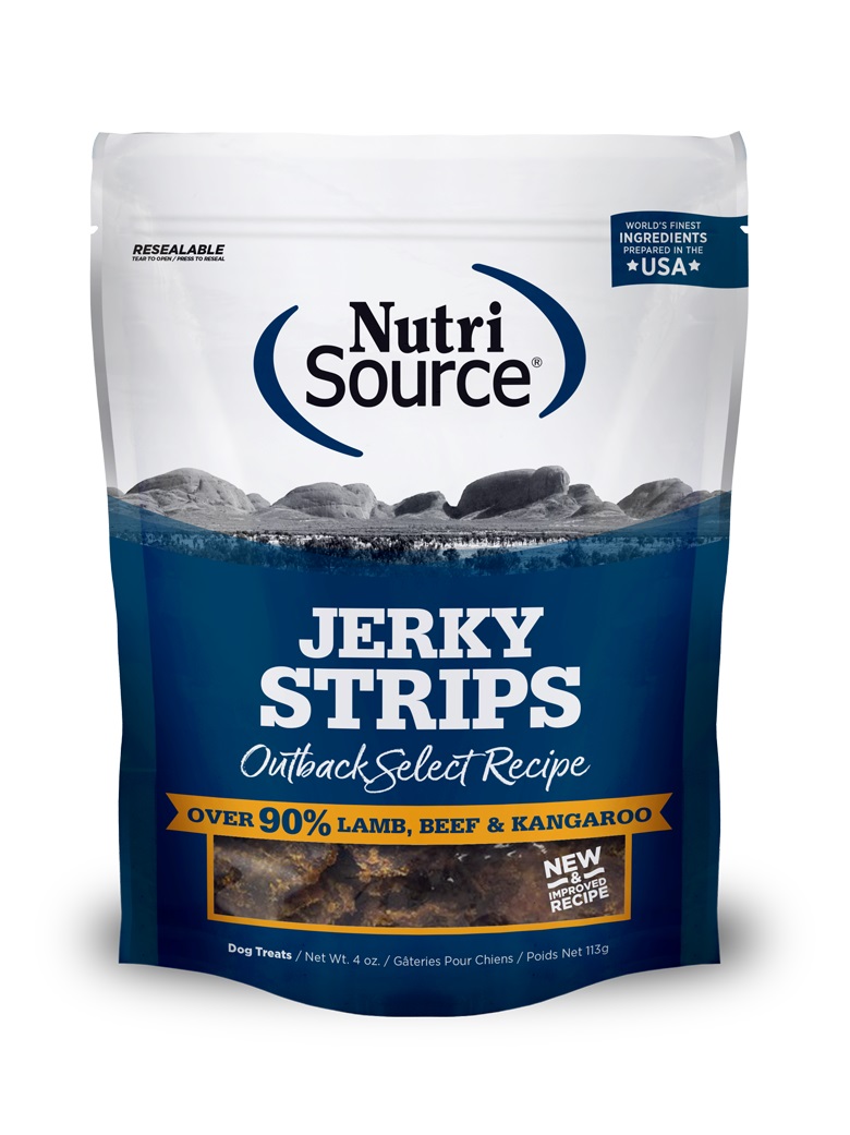NutriSource Jerky Treats Outback Select Grain-Free Dog Treats, 4-oz (Size: 4-oz) Image