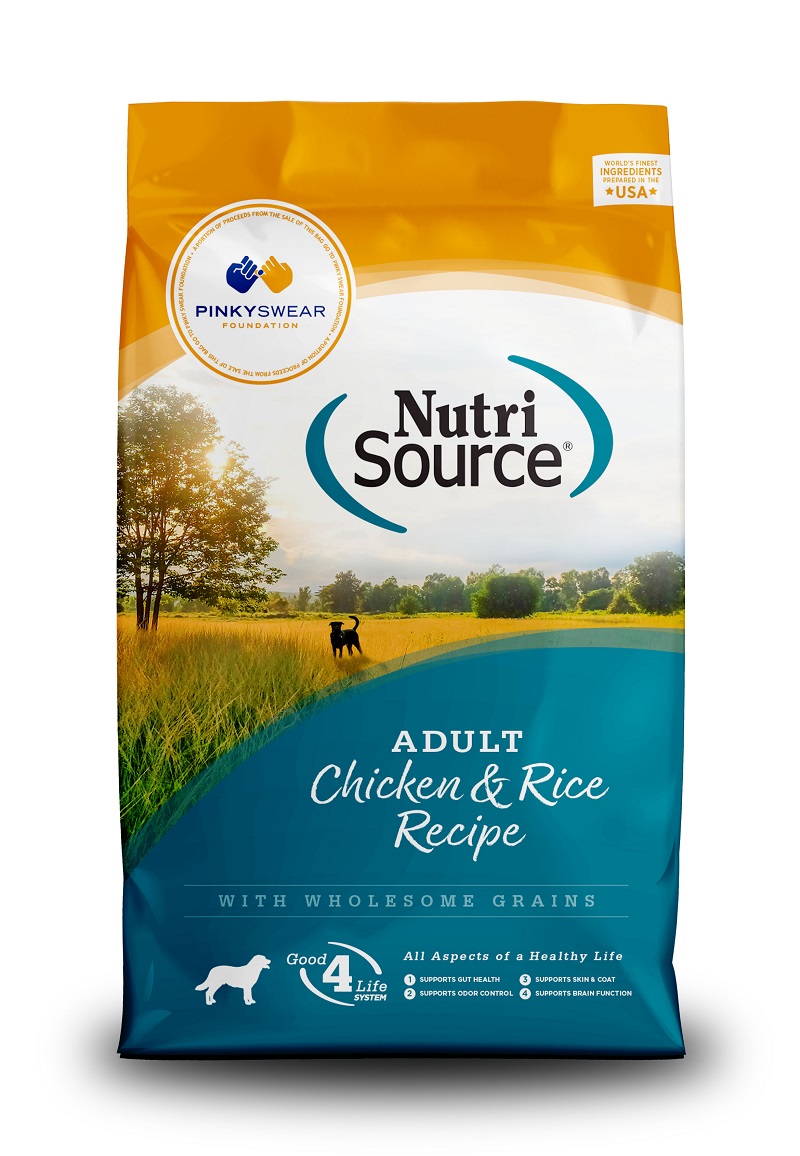 NutriSource Adult Chicken and Rice Dry Dog Food, 33-lb (Pinky Swear)