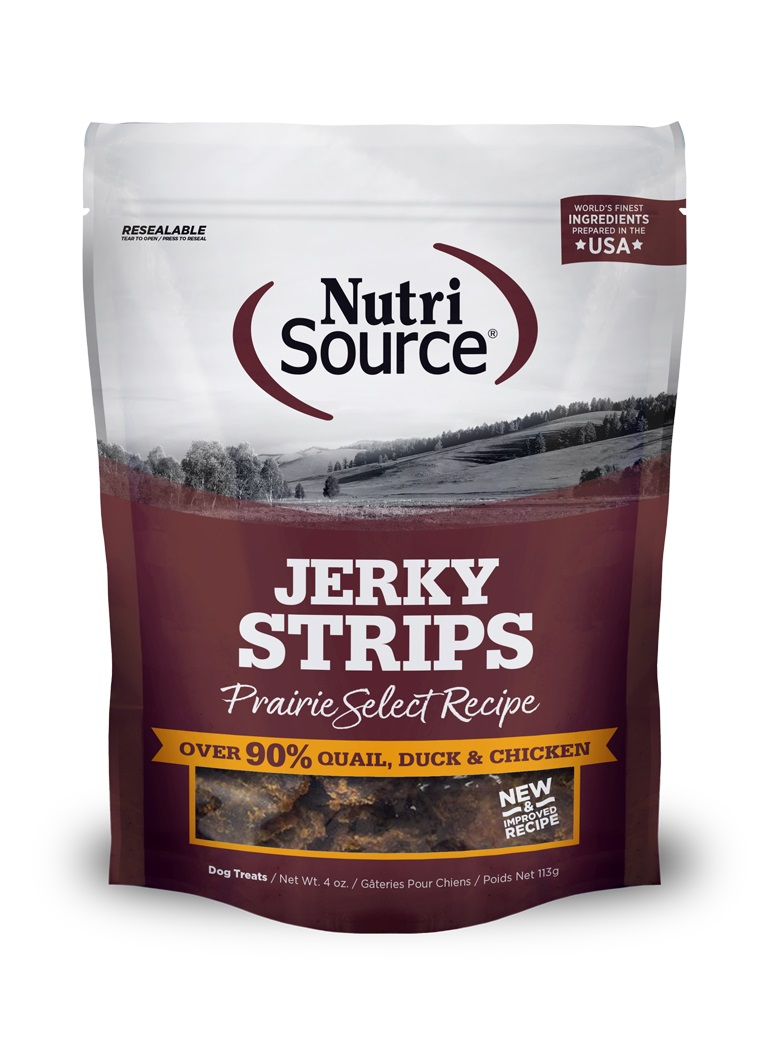 NutriSource Jerky Treats Prairie Select Grain-Free Dog Treats, 4-oz (Size: 4-oz) Image