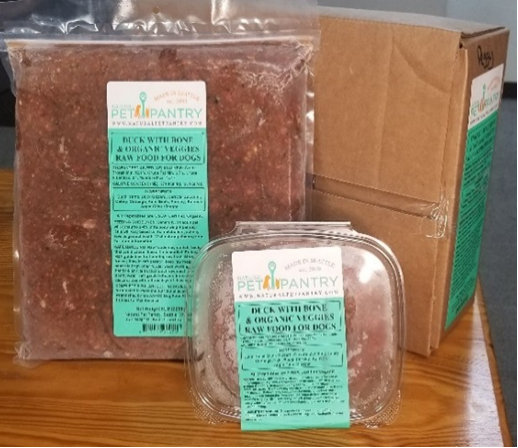 Natural Pet Pantry Duck & Veggies (with bone) Raw Meals for Dogs