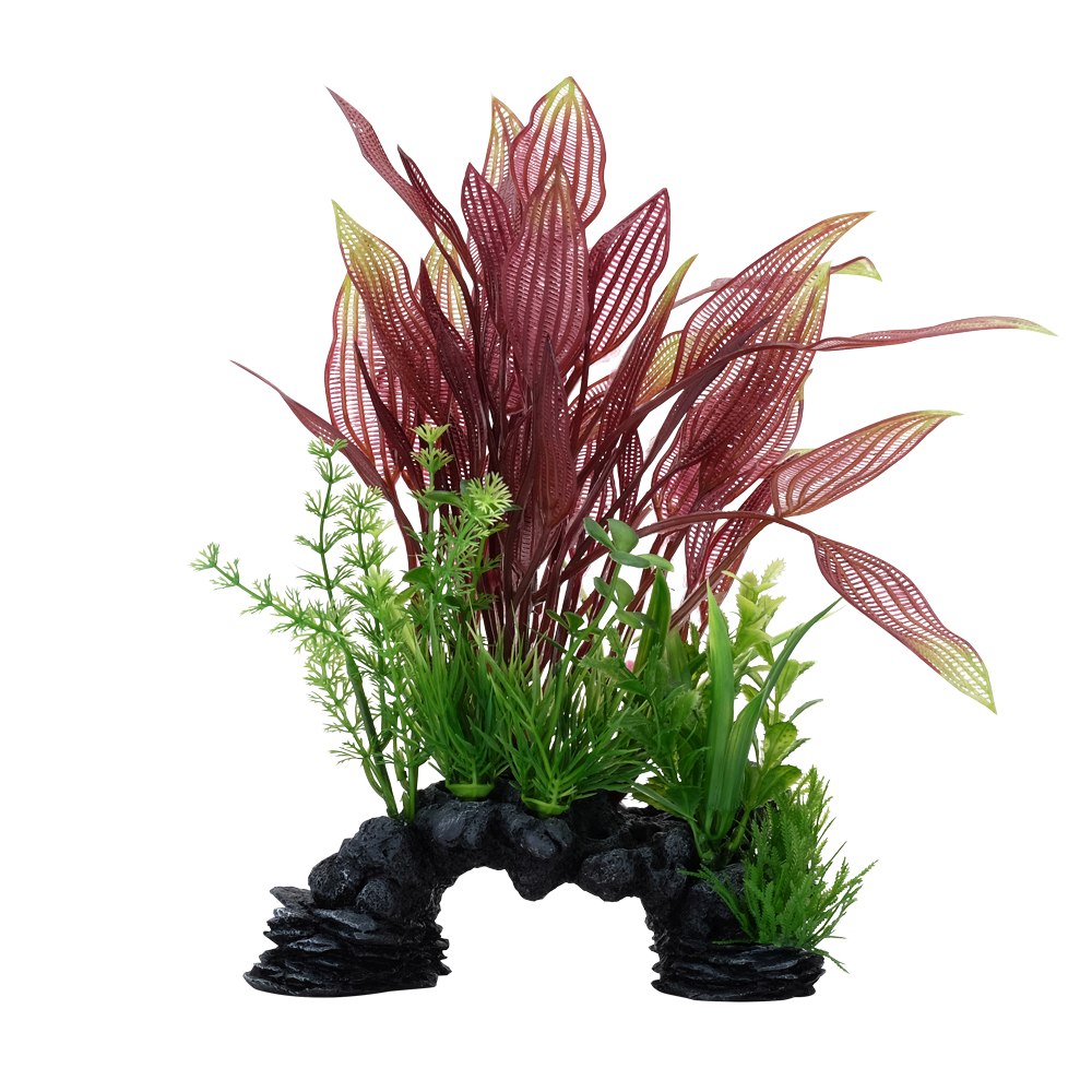 Fluval Aqualife Red Lace Plant, 10-in (Size: 10-in)