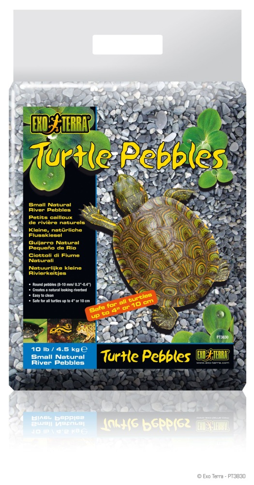 Exo Terra Turtle Small Natural River Pebbles, 10-lb