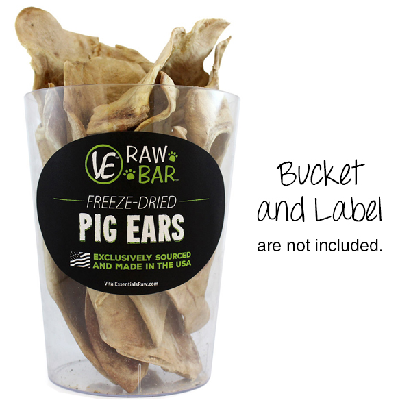 Vital Essentials Raw Bar Pig Ear Freeze-Dried Dog Treats, 18-count (**)