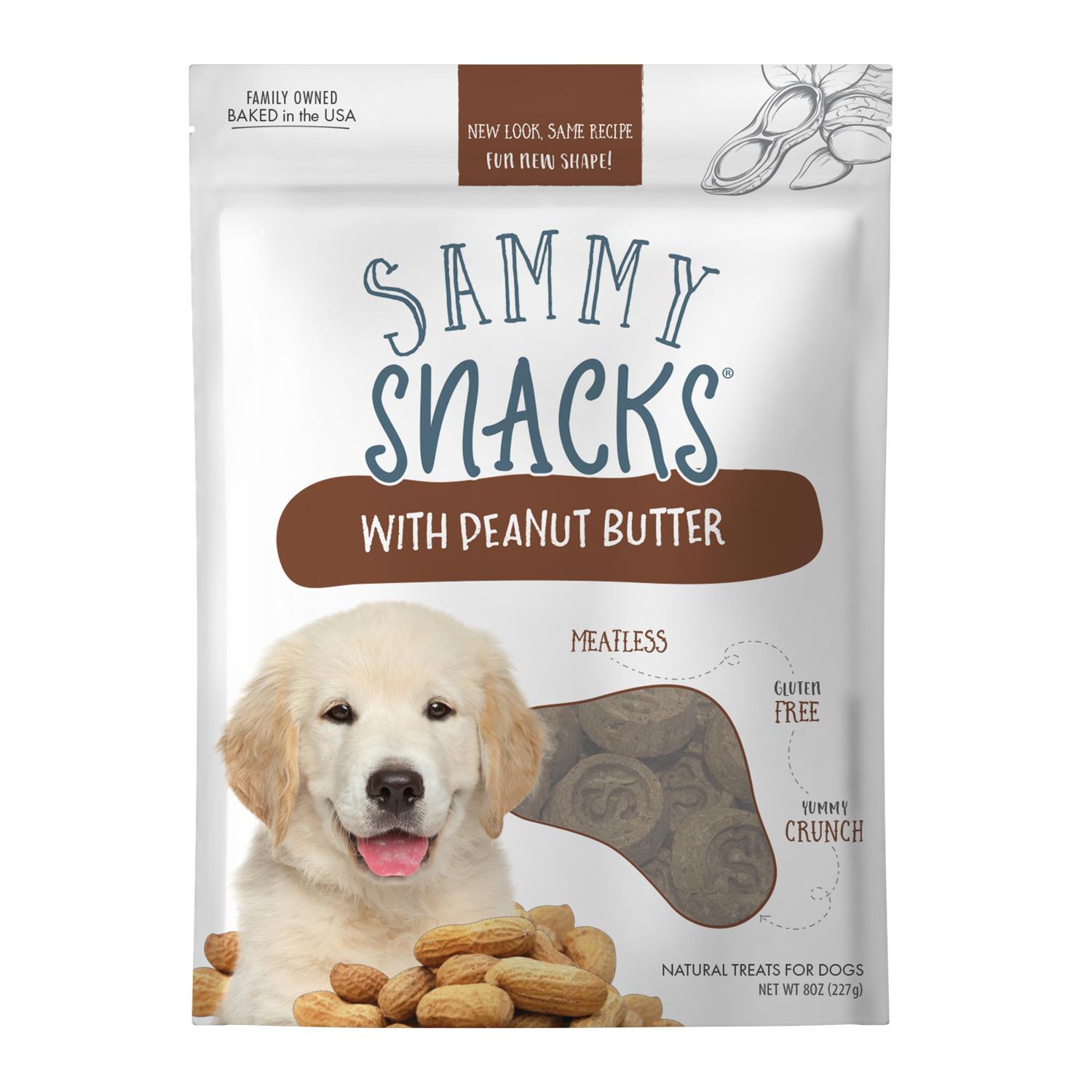 Ancestry Sammy Snacks Peanut Butter Dog Treats, 8-oz