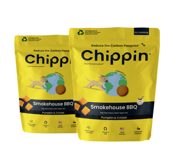 Chippin Snacks Cricket treats for Dogs, Smokehouse BBQ, 5-oz