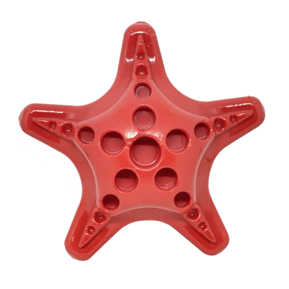 SodaPup Starfish Nylon Dog Toy, Red