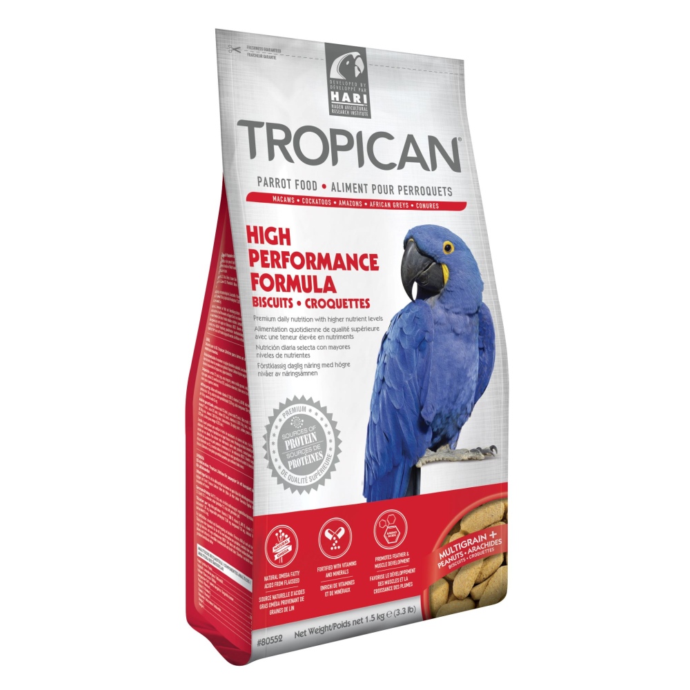 HARI Tropican High Performance Formula Biscuits for Large Parrots, 3.3-lb (Size: 3.3-lb)