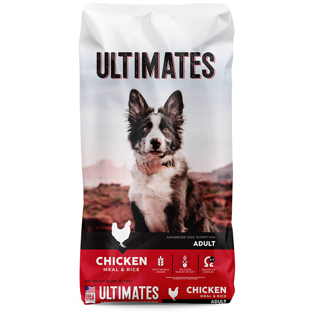 Ultimates Adult Chicken Rice Dry Dog Food 5 lb Hanson Grain