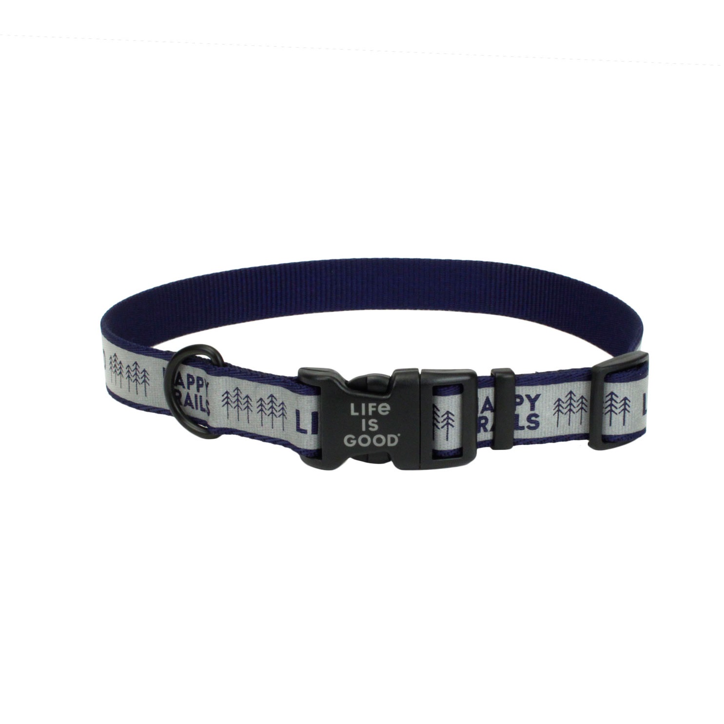 Life Is Good Reflective Dog Collar, Happy Trails
