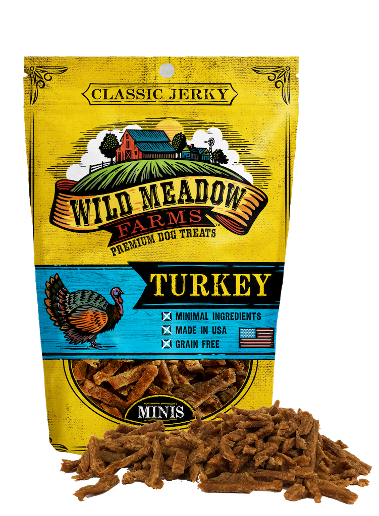 Wild Meadow Farms Classic Jerky Minis Turkey Dog Treats, 4-oz (Size: 4-oz)