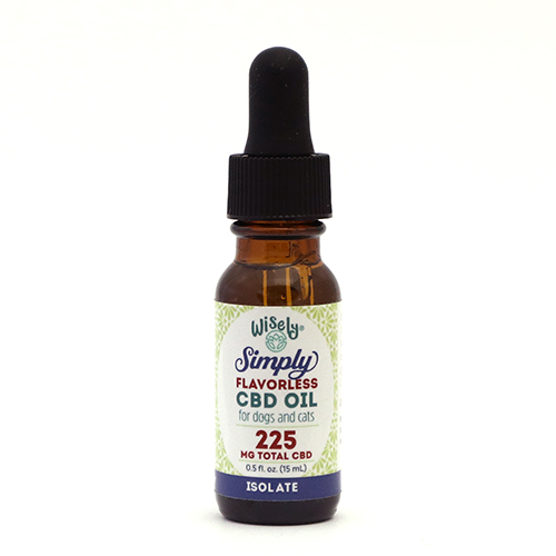 Wisely Simply Flavorless Isolate CBD Oil, 225mg/15-ml