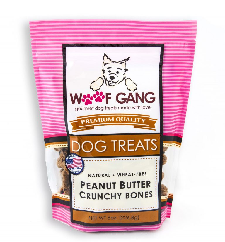 Woof Gang Bakery Peanut Butter Crunchy Bones Dog Treats, 8-oz
