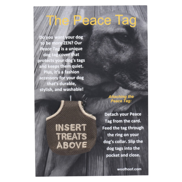 Woofhoof Dog Tag Cover, Insert Treats Above