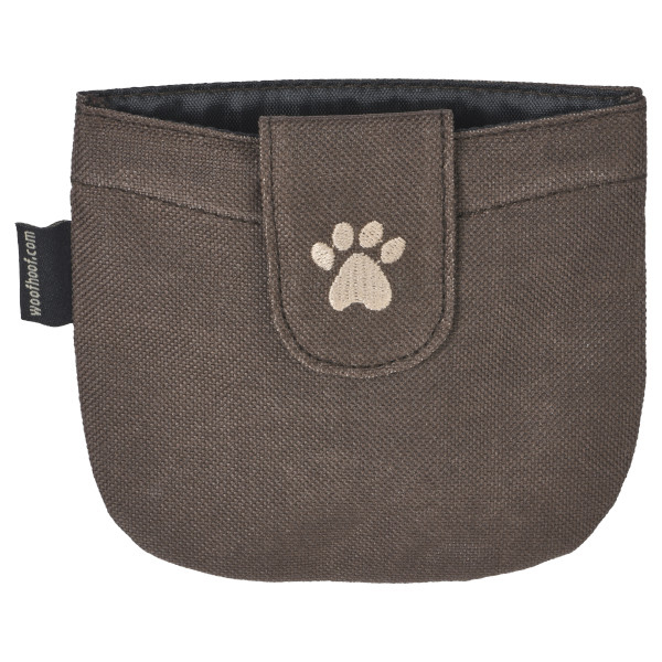 WoofHoof Pocket Pouch Dog Treat Bag, Brown