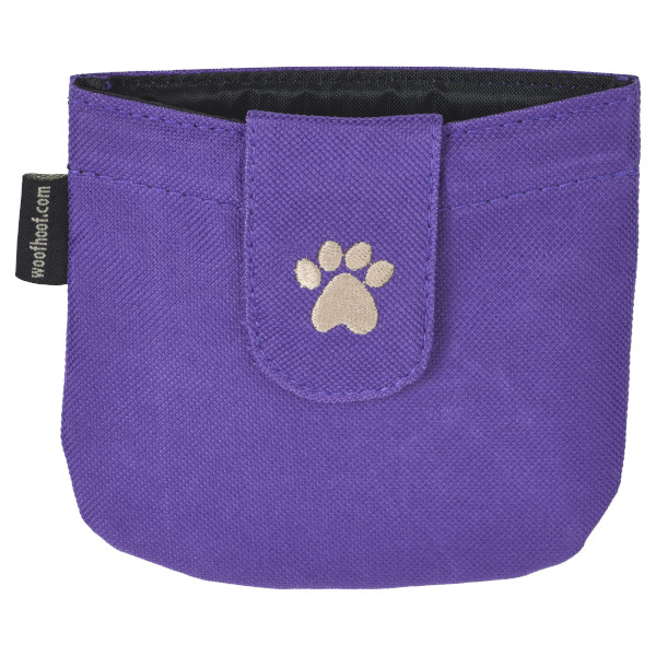 WoofHoof Pocket Pouch Dog Treat Bag, Purple