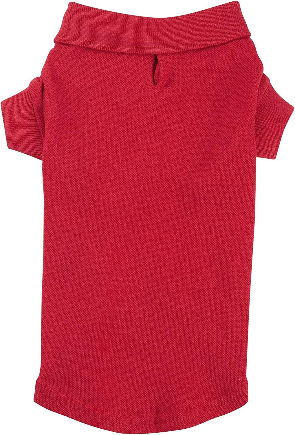 Zack & Zoey Polo Dog T-Shirt, Red, Small