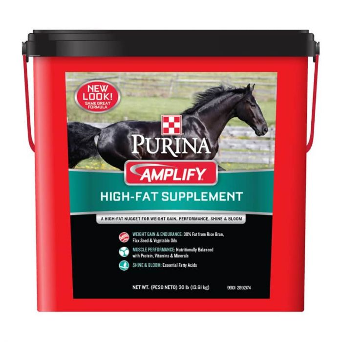 Purina Amplify High-Fat Horse Supplement, 30-lb