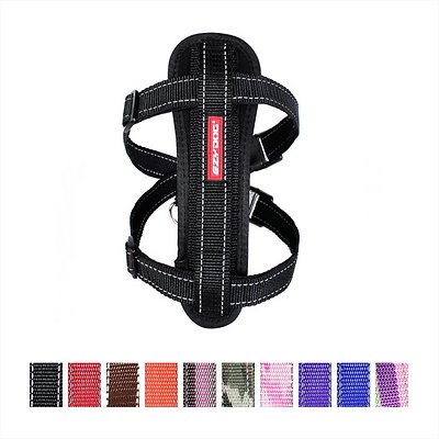 EzyDog Chest Plate Dog Harness, Black, XX-Large