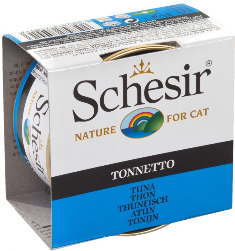 Schesir Tuna Wet Cat Food Can