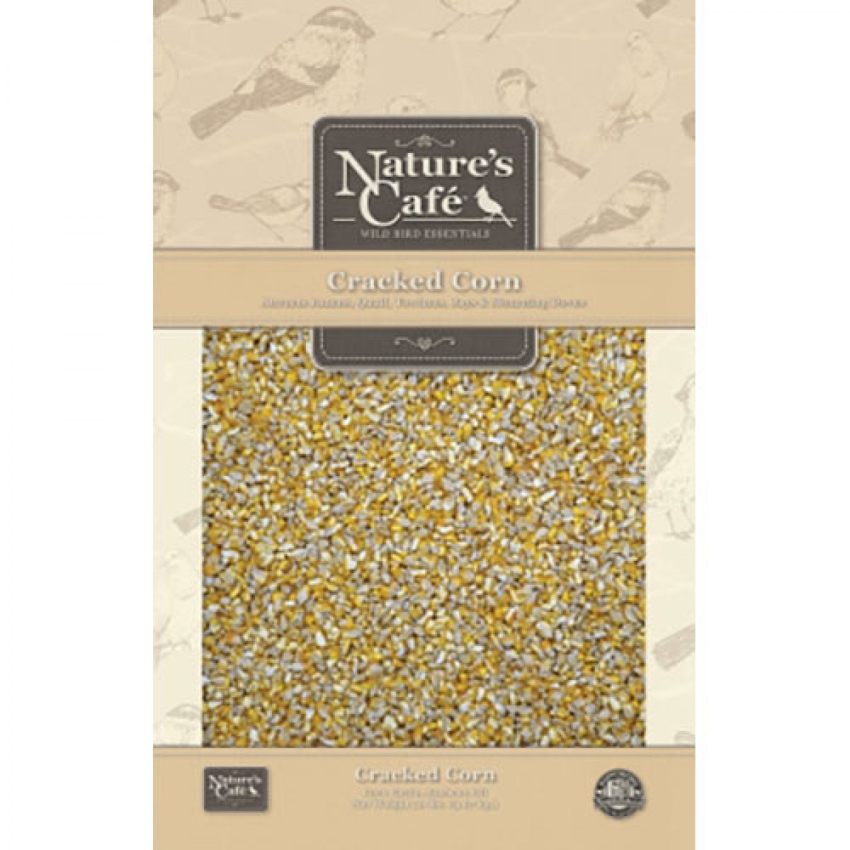 Nature's Cafe Cracked Corn Wild Bird Food, 20-lb