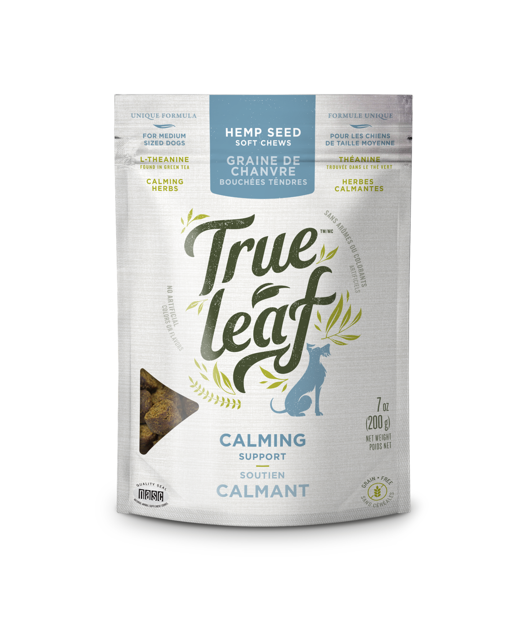 True Leaf Calming Support Chews for Large Dogs, 21-oz