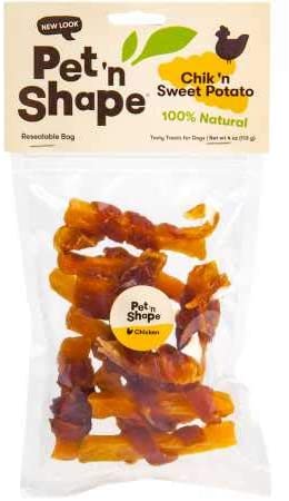 Pet 'n Shape Chik 'n Sweet Potato Dog Treats, 4-oz