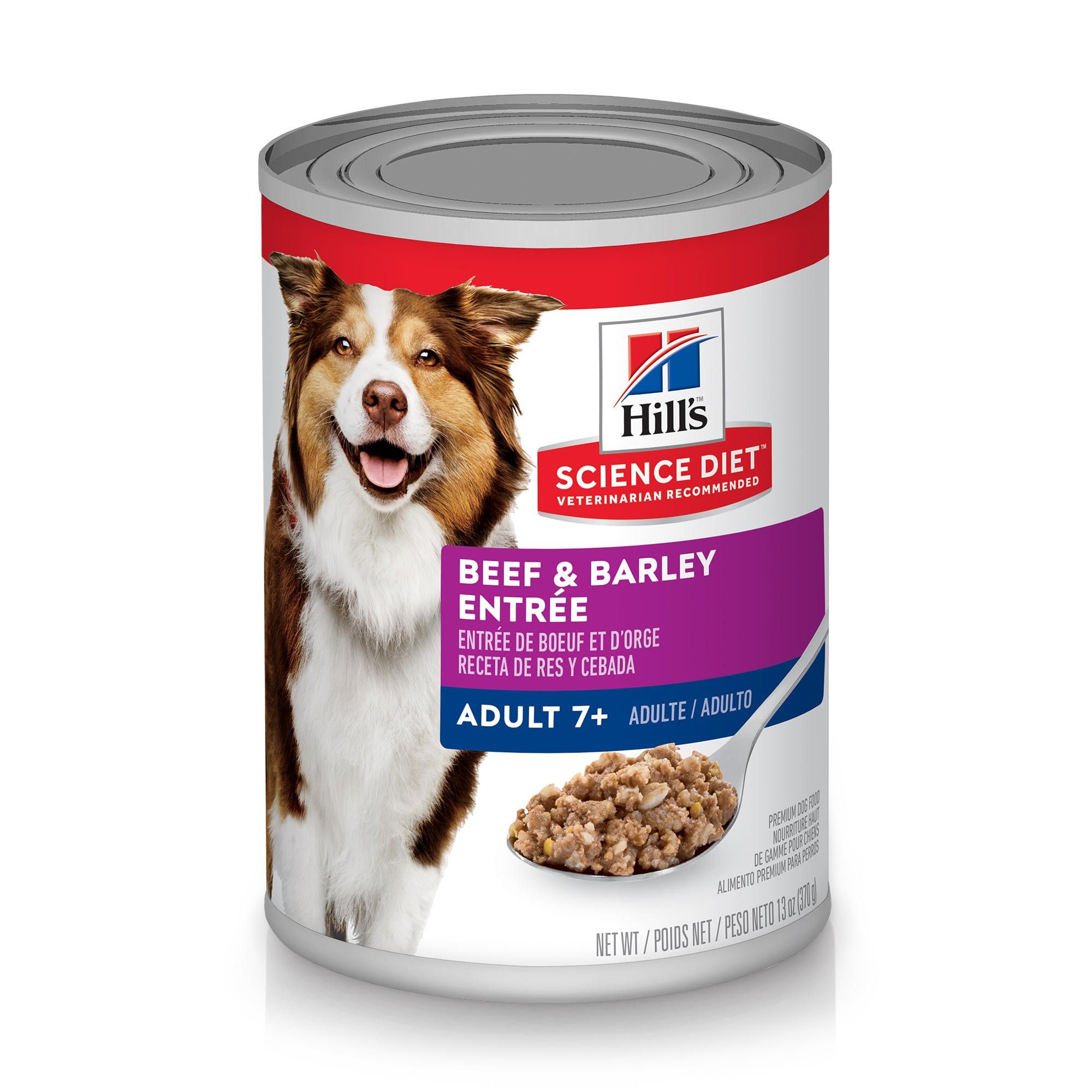 Hill s Science Diet Adult 7 Beef Barley Entree Wet Dog Food 13 oz Global Pet Foods Wanless