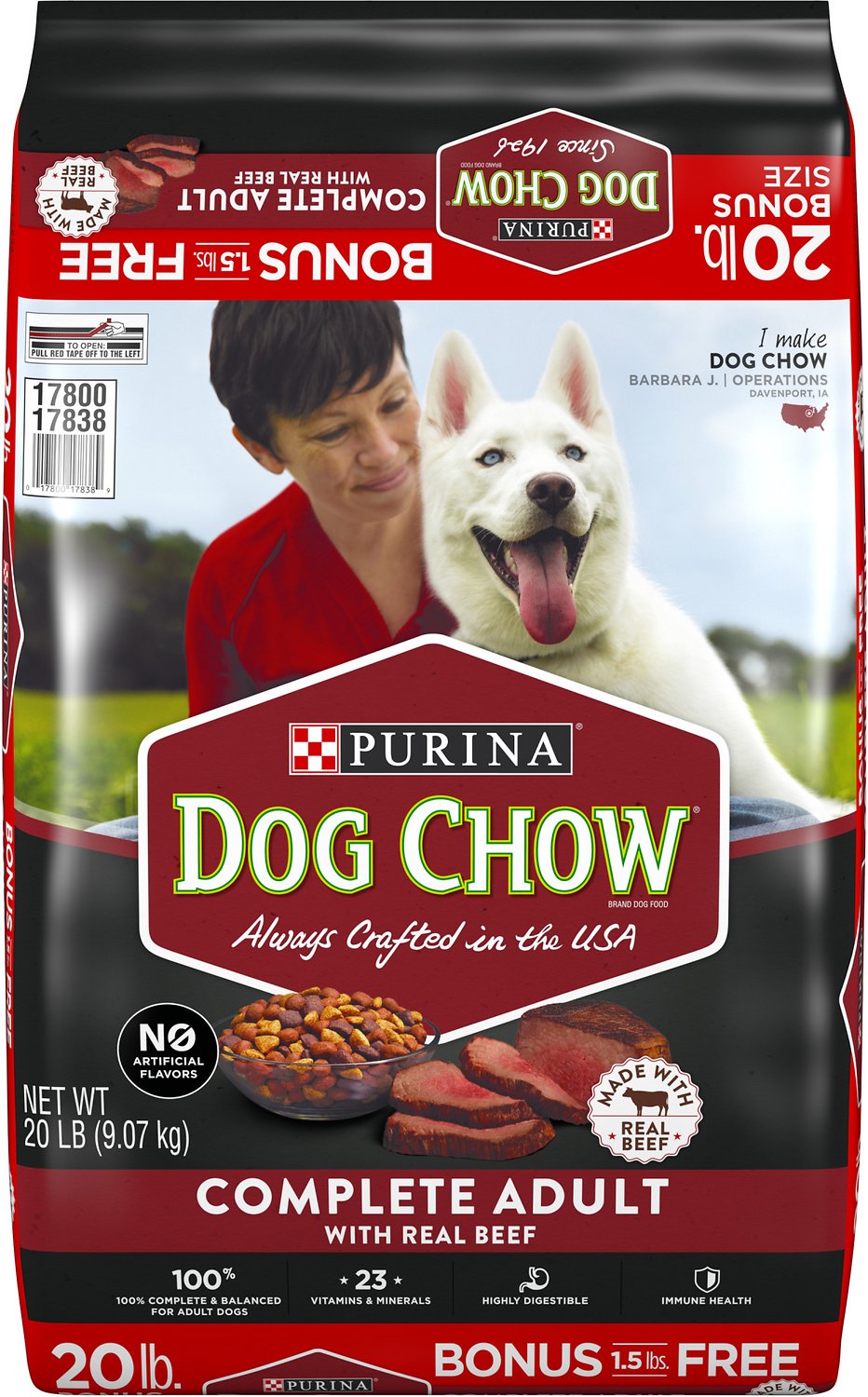 Purina Dog Chow Complete Adult with Real Beef Dry Dog Food