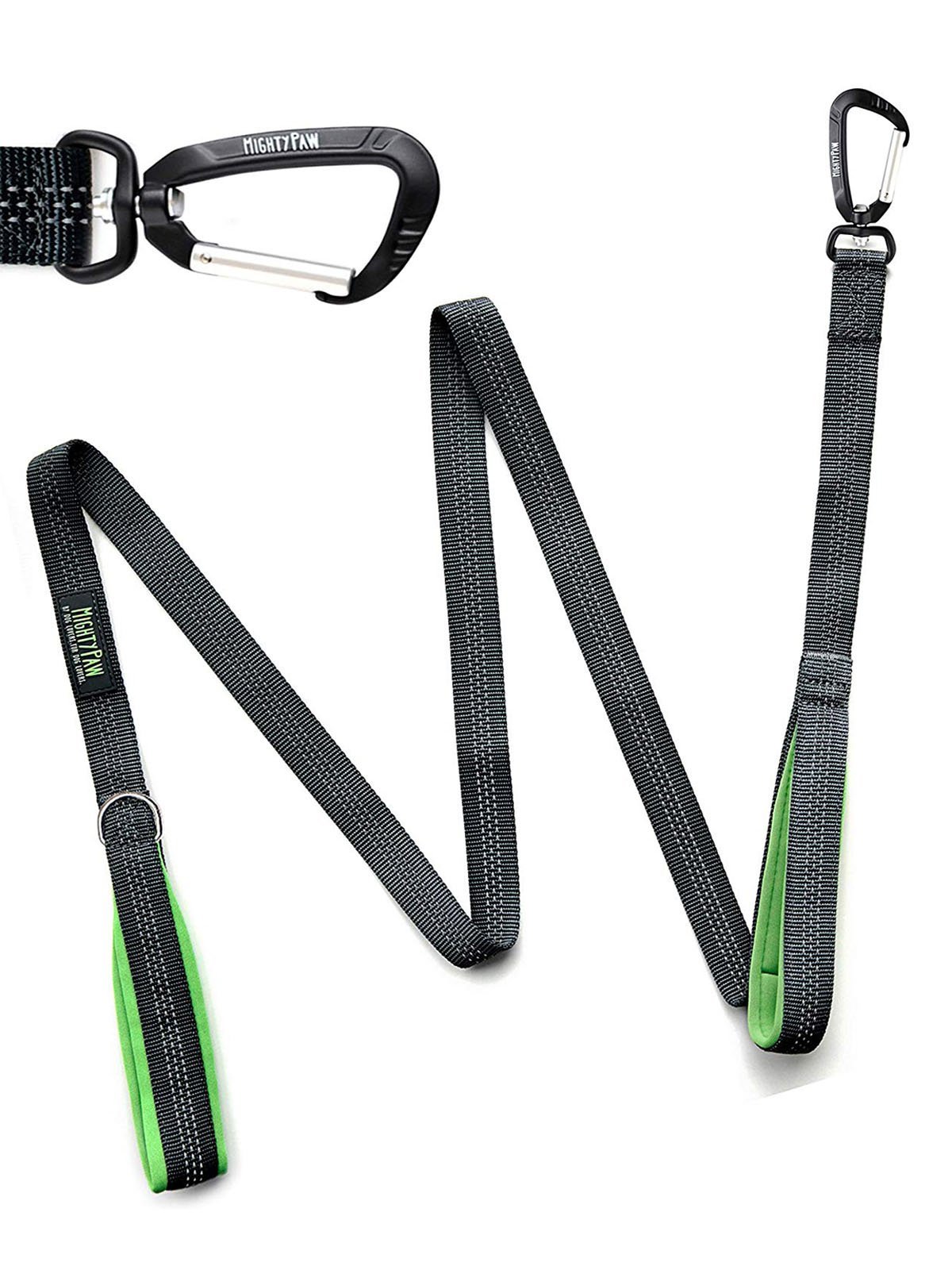 Mighty Paw HandleX2 Dual Padded Handle Dog Leash, Grey