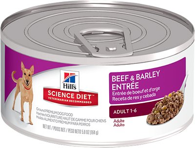 hill's science diet beef and barley