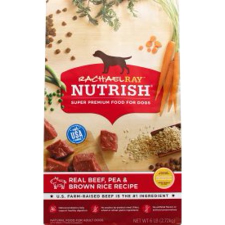 Rachael Ray Nutrish Natural Beef, Pea, & Brown Rice Recipe Dry Dog Food, 6-lb