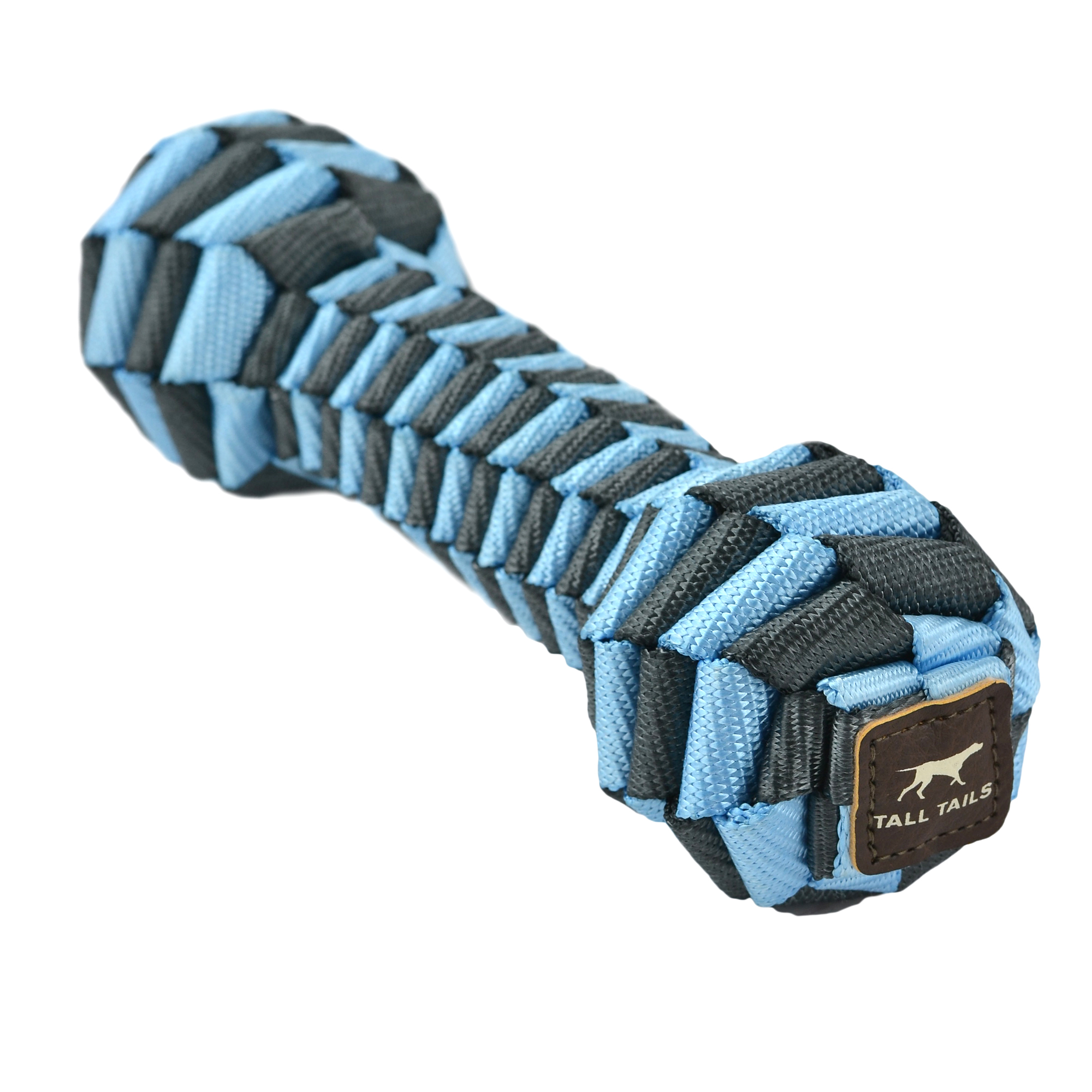 Tall Tails Braided Bone Dog Toy, Blue, 9-in (**)
