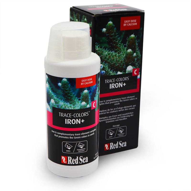 Red Sea Trace Colors Iron+(C) Aquarium Supplement, 500-mL (Size: 500-mL)
