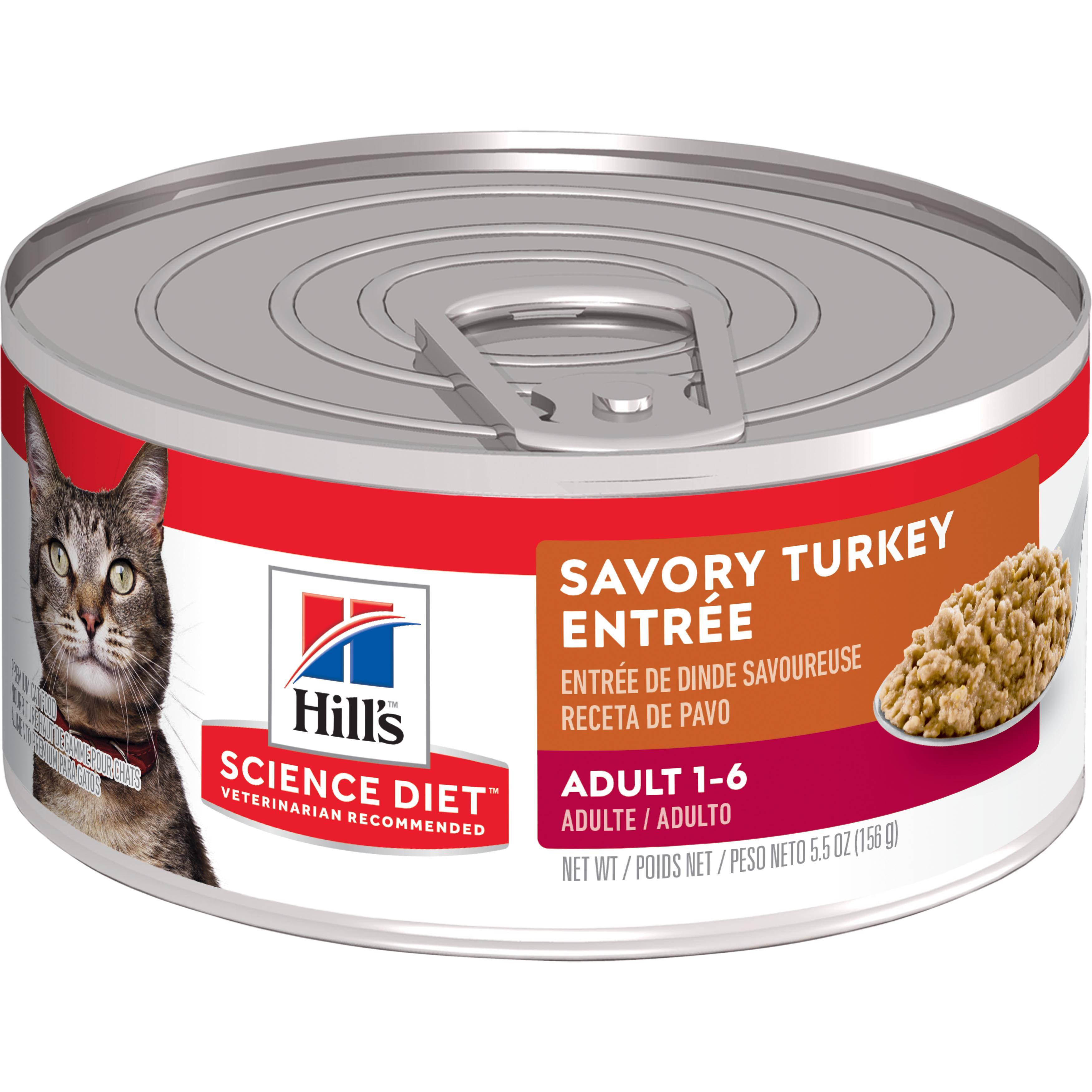Hill's Science Diet Adult Savory Turkey Entree Wet Cat Food
