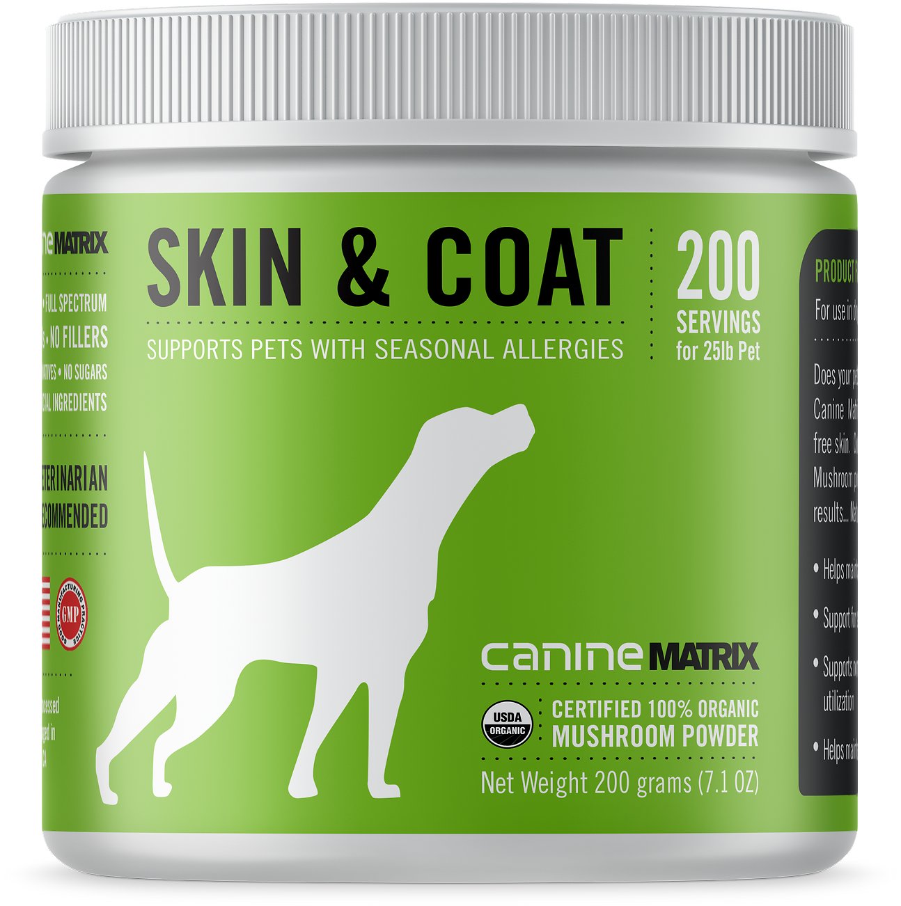 Canine Matrix Skin Coat Seasonal Allergies Dog Supplement 200 gram All The Best Pet Care