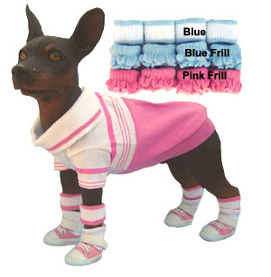 PAMPET / Puppe Love Dog Anklets, Blue Frill