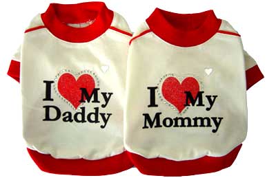 PAMPET / Puppe Love Dog Shirt, I Love My Mommy